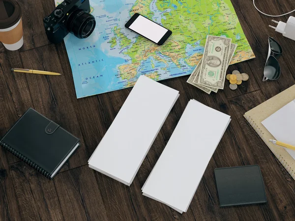 Traveling. Mockup business template.