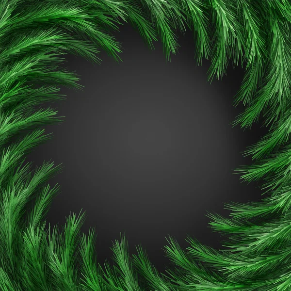 Christmas green  framework isolated on black background