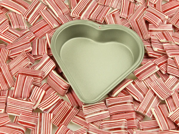 Heart tin, candy
