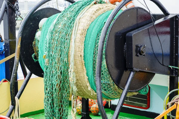 Fishing nets on fishing trawler