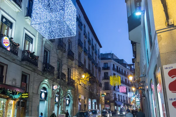 MADRID,SPAIN - DECEMBER 18: The streets of Madrid are filled wit