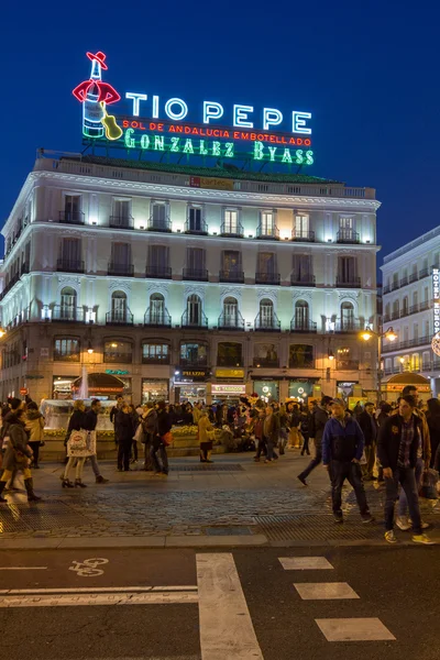 MADRID,SPAIN - DECEMBER 18: The streets of Madrid are filled wit