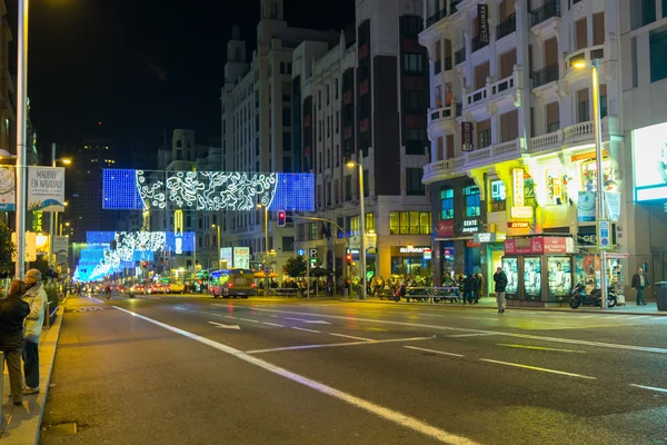 MADRID,SPAIN - DECEMBER 18: traffic on the streets of Madrid dur