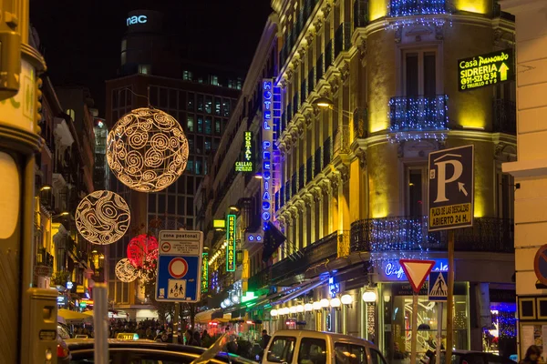 MADRID,SPAIN - DECEMBER 18: The streets of Madrid are filled wit