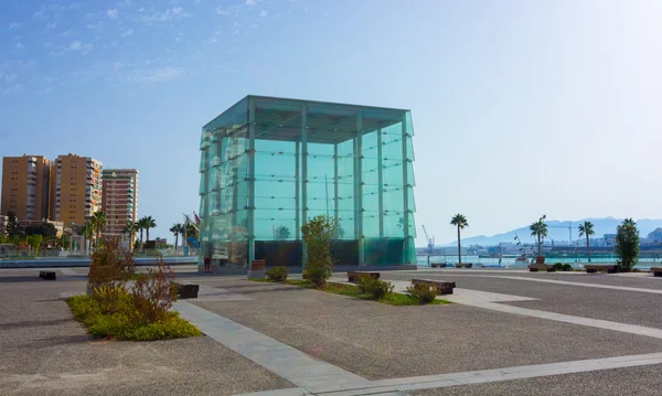Modern leisure area in the port of Malaga, Spain