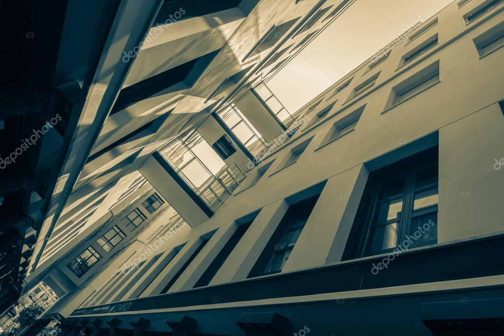 Modern Architecture Perspective modern architecture perspective yard white building with windows Modern Architecture Perspective modern architecture perspective yard white building with windows