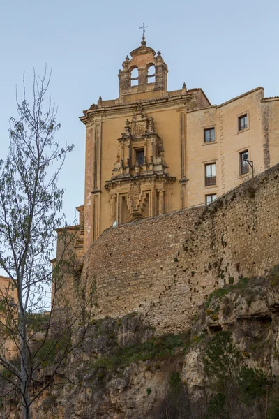 Typical houses along the precipice of the city of Cuenca, Spain