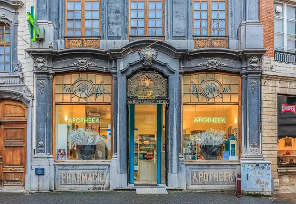 Ornate pharmacy store front