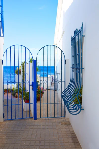 Denia Mediterranean blue houses in Las Rotas