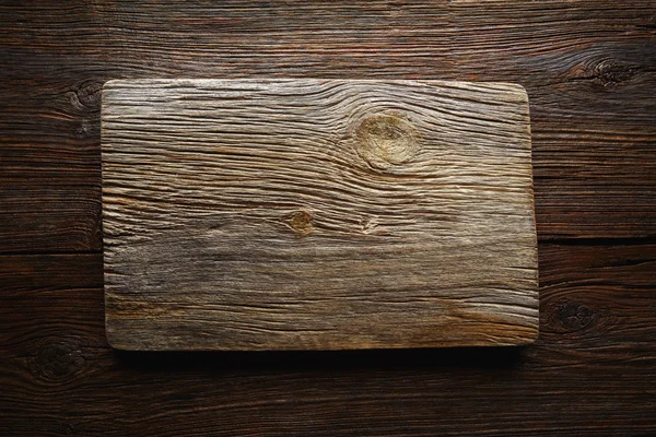 Aged wood cutting board as a copyspace