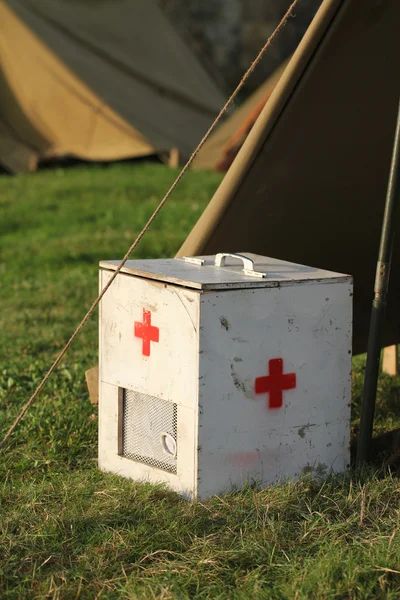 Old military first aid box