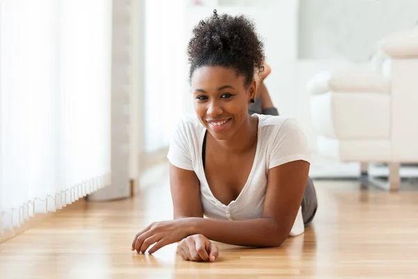 Beautiful African American woman portrait  - Black people