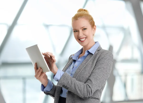 Businesswoman with digital tablet