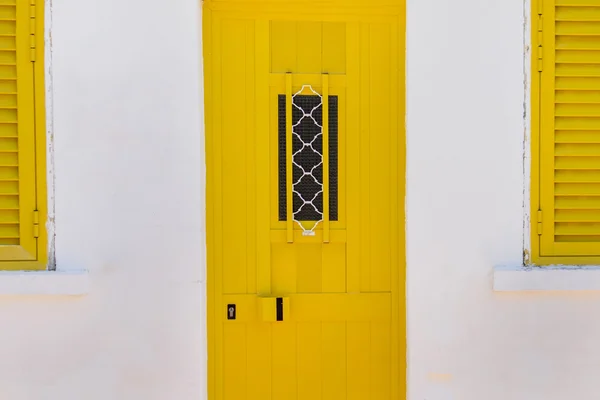 Modern yellow aluminum window and door