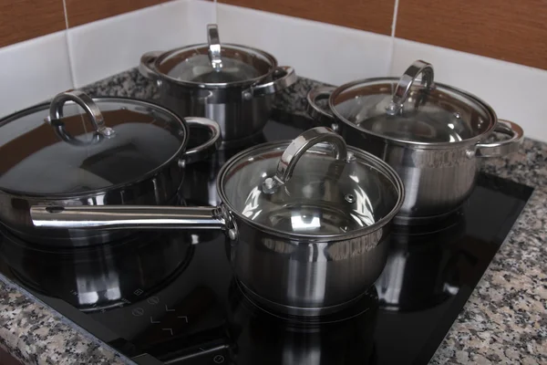 Electrical kitchen induction ceramic hob