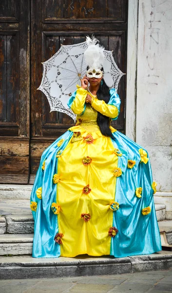 Girl in carnival costume