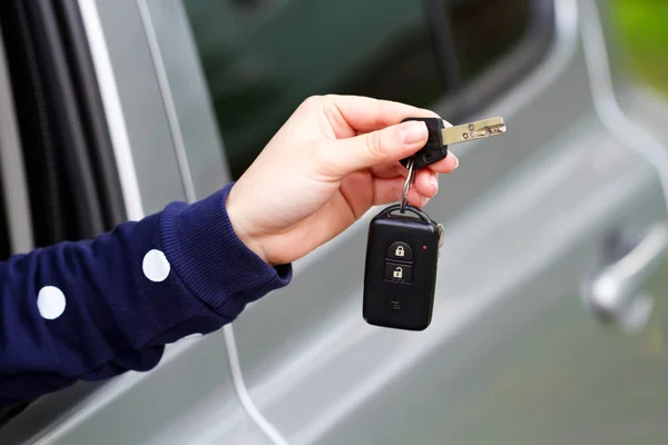 Car keys in male hand