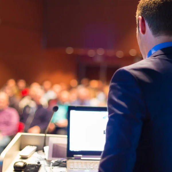 Public speaker at Business Conference.