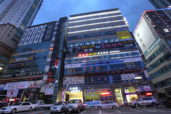 SUWON, KOREA - NOV 13, 2015: Street of Suwon city in Korea in th