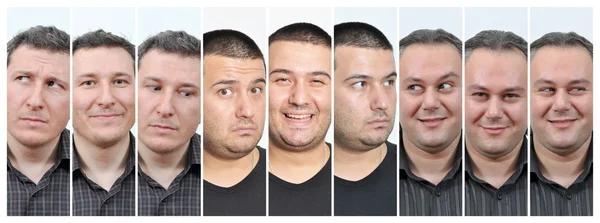 Men facial expressions