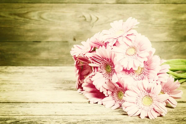 Vintage Rustic Background with Flowers
