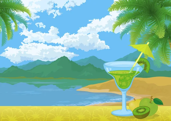 Cocktail, Fruits, Mountains and Sea