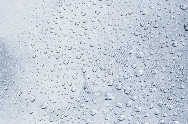 Water drops on metal background