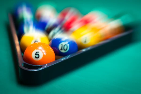 Blurry and moving of billiard balls