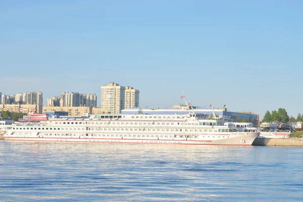 River cruise ship on the river Neva.
