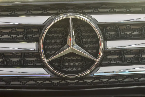 Logos of Mercedes-Benz car