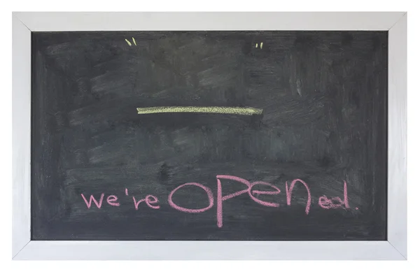 We are open