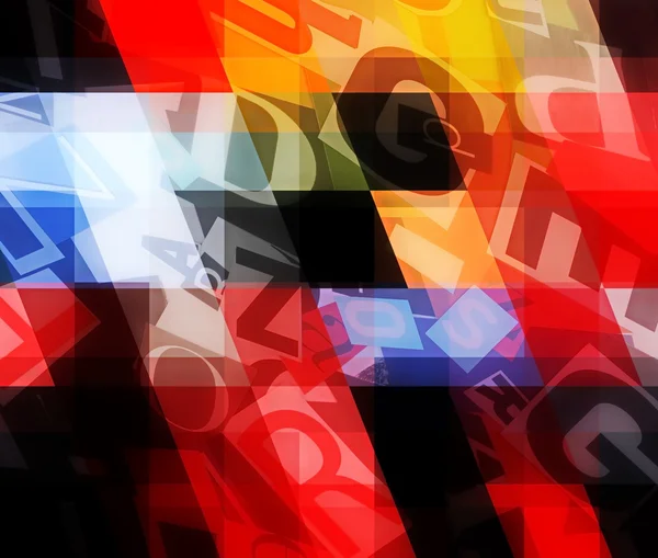 Abstract collage of letters background