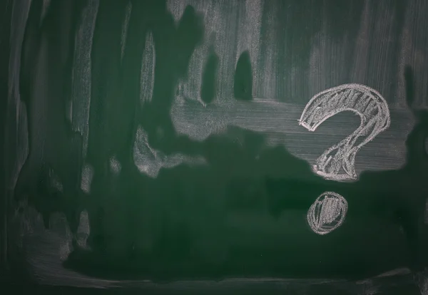 Concept question mark on chalkboard