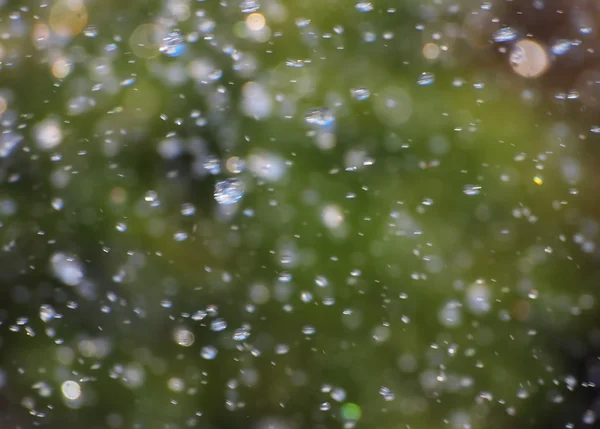 Beautiful blurry bokeh water balls for backgrounds