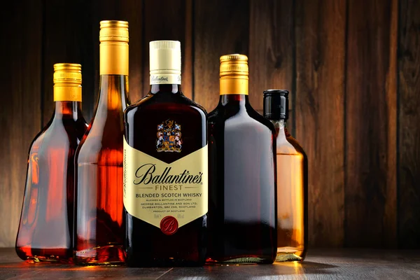Bottle of Ballantine\'s scotch whisky