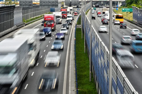 Six lane controlled-access highway in Poland