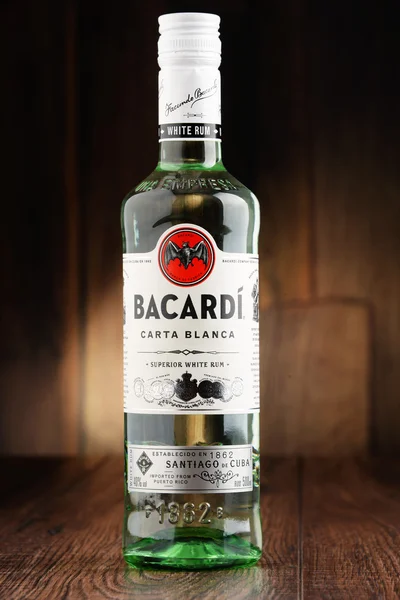 Bottle of Bacardi white rum