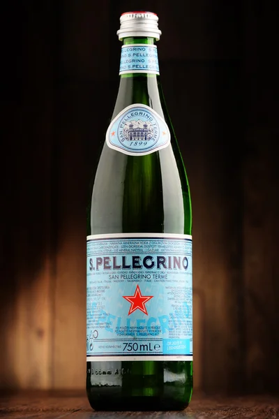 Bottle of San Pellegrino mineral water