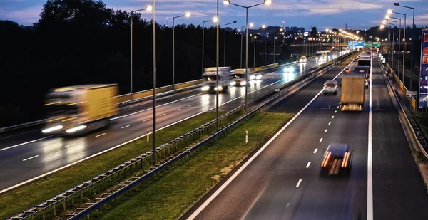 Controlled-access highway in Poznan, Poland