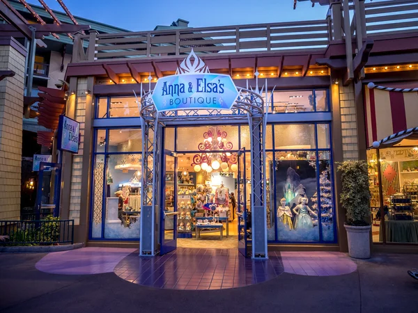 Anna and Elsa\'s boutique in Downtown Disney