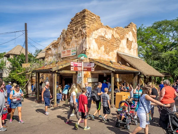 Wonderful buildings, African section of Animal Kingdom Theme Park