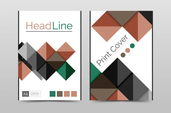 Geometric brochure front page