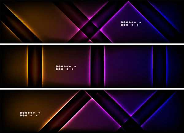 Set of banner, header backgrounds