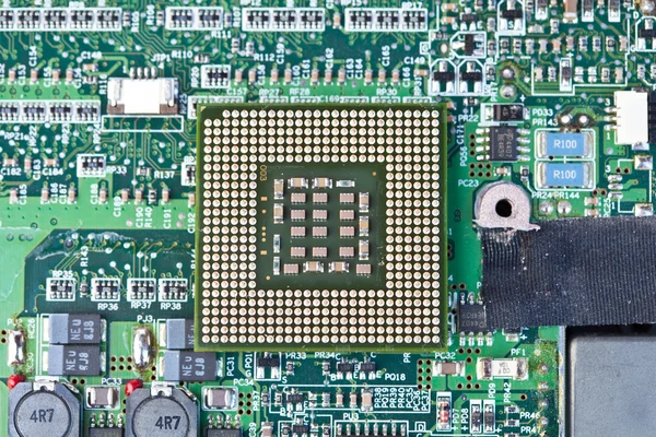 Computer electronics close up