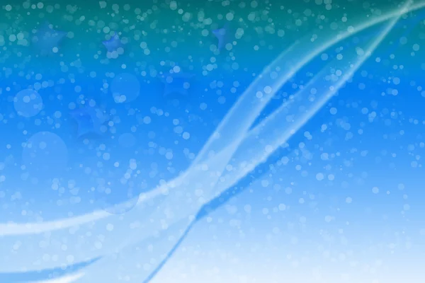 Vertical blue digital background with white snowflakes and motion effect