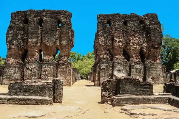 Ruins at old kings palace in Polonuaruwa, Sri Lanka