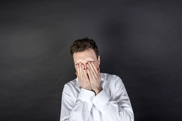 Portrait of sad young man