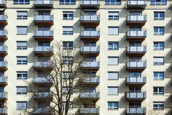 Generic house facade with balconies