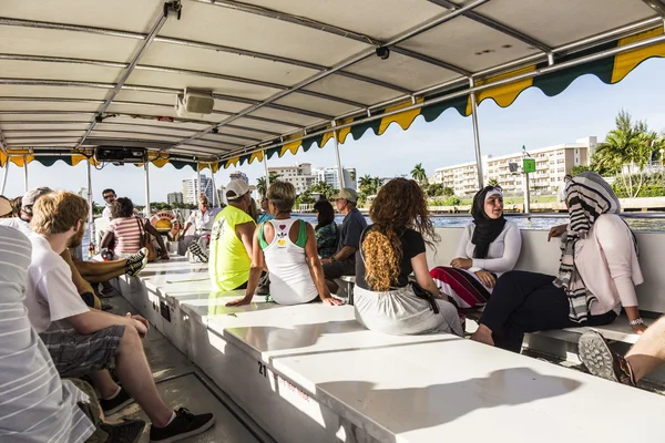 People travel in Water taxi in Fort Lauderdal