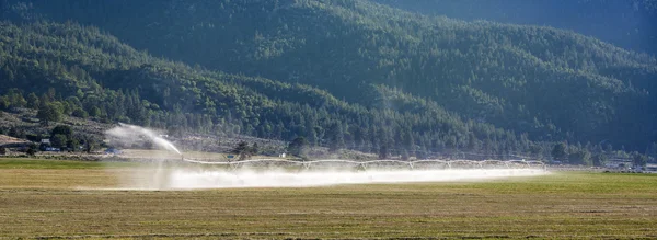 Water irrigation at a field